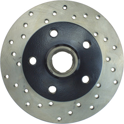 StopTech Sport Cryo Cross Drilled Brake Rotor; Rear Left