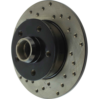StopTech Sport Cryo Cross Drilled Brake Rotor; Rear Left