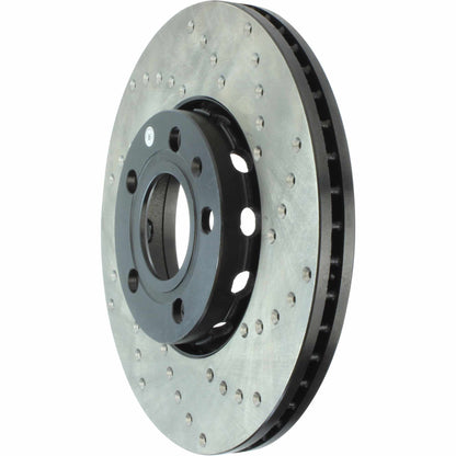StopTech Sport Cryo Cross Drilled Brake Rotor; Front Right