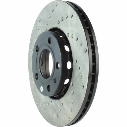 StopTech Sport Cryo Cross Drilled Brake Rotor; Front Left