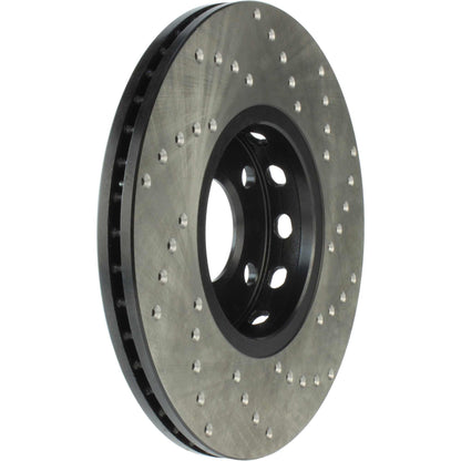 StopTech Sport Cryo Cross Drilled Brake Rotor; Front Left