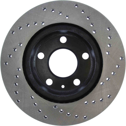 StopTech Sport Cryo Cross Drilled Brake Rotor; Rear Left