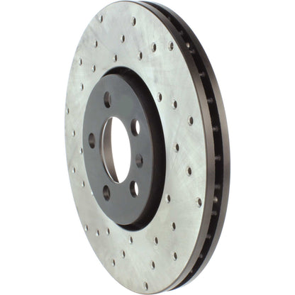 StopTech Sport Cryo Cross Drilled Brake Rotor; Rear Left