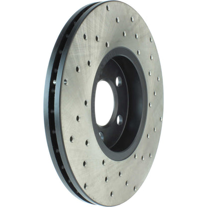 StopTech Sport Cryo Cross Drilled Brake Rotor; Rear Left