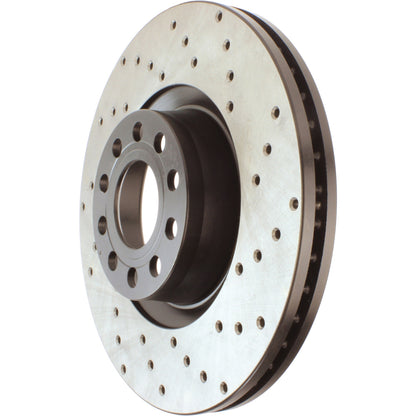 StopTech Sport Cryo Cross Drilled Brake Rotor; Rear Right