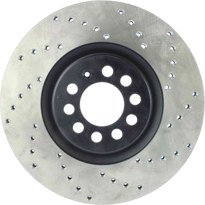 StopTech Sport Cryo Cross Drilled Brake Rotor; Rear Left