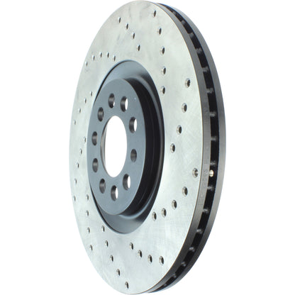 StopTech Sport Cryo Cross Drilled Brake Rotor; Rear Left