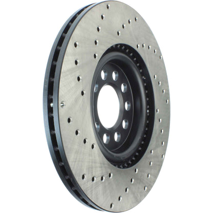 StopTech Sport Cryo Cross Drilled Brake Rotor; Rear Left