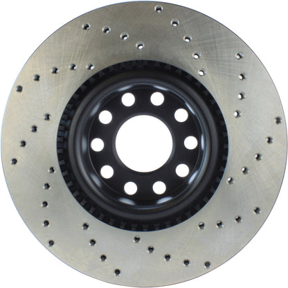 StopTech Sport Cryo Cross Drilled Brake Rotor; Rear Left