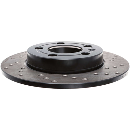 StopTech Sport Cryo Cross Drilled Brake Rotor; Rear Right