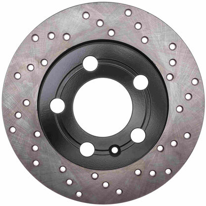 StopTech Sport Cryo Cross Drilled Brake Rotor; Rear Right