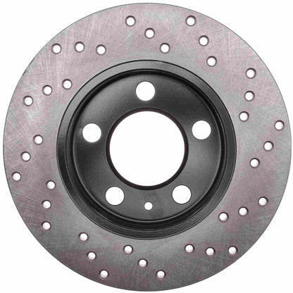 StopTech Sport Cryo Cross Drilled Brake Rotor; Front Left