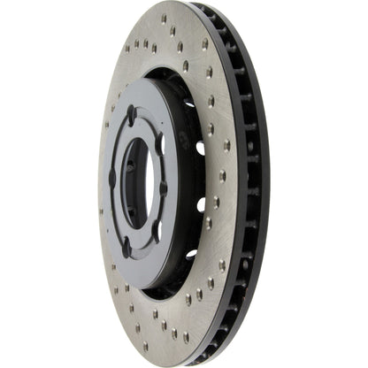 StopTech Sport Cryo Cross Drilled Brake Rotor; Front Right