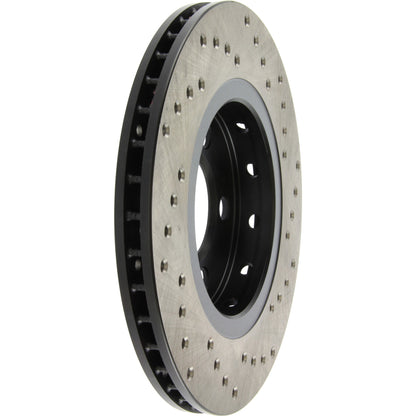 StopTech Sport Cryo Cross Drilled Brake Rotor; Rear Left