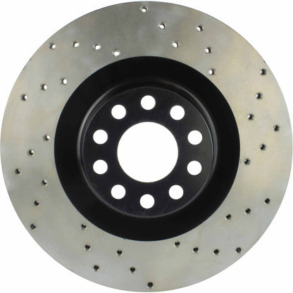 StopTech Sport Cryo Cross Drilled Brake Rotor; Front Right
