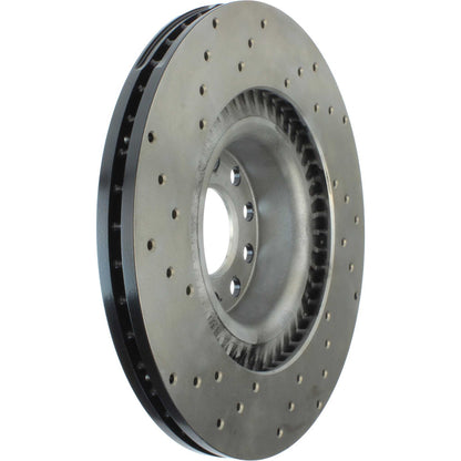 StopTech Sport Cryo Cross Drilled Brake Rotor; Front Right