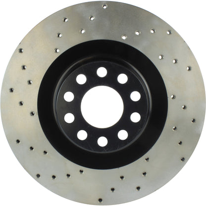 StopTech Sport Cryo Cross Drilled Brake Rotor; Rear Left