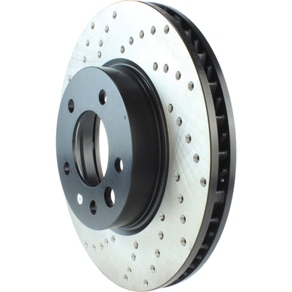 StopTech Sport Cryo Cross Drilled Brake Rotor; Front Left