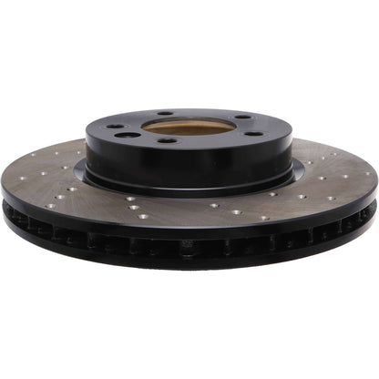 StopTech Sport Cryo Cross Drilled Brake Rotor; Rear Left