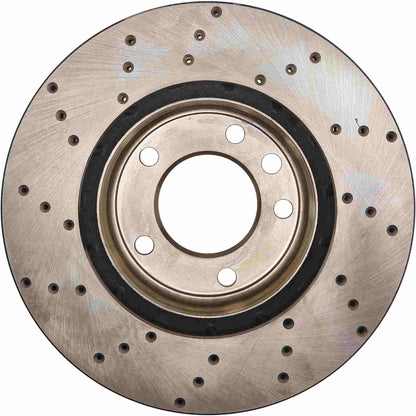 StopTech Sport Cryo Cross Drilled Brake Rotor; Rear Left
