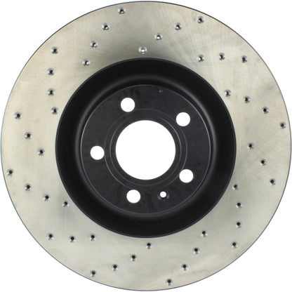 StopTech Sport Cryo Cross Drilled Brake Rotor; Rear Left
