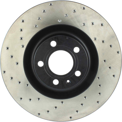 StopTech Sport Cryo Cross Drilled Brake Rotor; Front Left