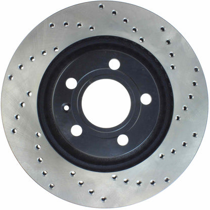 StopTech 04-09 Audi S4 Rear Left Drilled Rotor 128.33088L