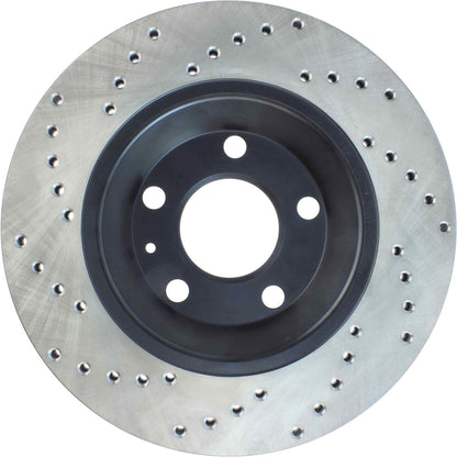StopTech 04-09 Audi S4 Rear Left Drilled Rotor 128.33088L
