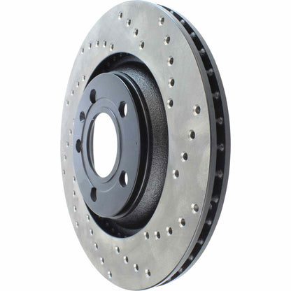 StopTech 04-09 Audi S4 Rear Left Drilled Rotor 128.33088L