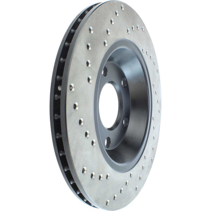 StopTech 04-09 Audi S4 Rear Left Drilled Rotor 128.33088L