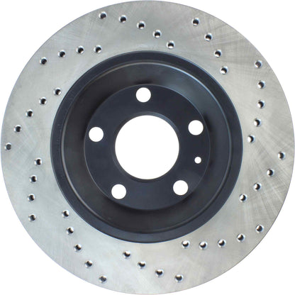 StopTech 04-09 Audi S4 Rear Right Drilled Rotor 128.33088R