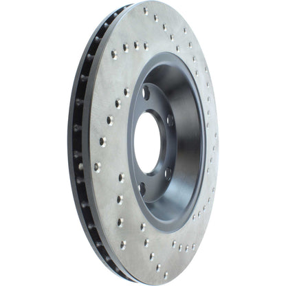 StopTech 04-09 Audi S4 Rear Right Drilled Rotor 128.33088R