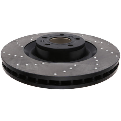 StopTech Sport Cryo Cross Drilled Brake Rotor; Rear Left
