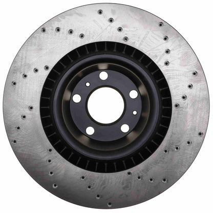 StopTech Sport Cryo Cross Drilled Brake Rotor; Rear Left