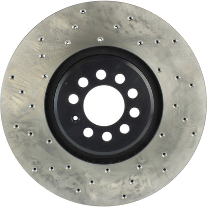 StopTech Sport Cryo Cross Drilled Brake Rotor; Rear Right