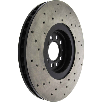 StopTech Sport Cryo Cross Drilled Brake Rotor; Front Left