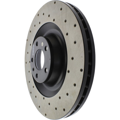 StopTech Sport Cryo Cross Drilled Brake Rotor; Front Right