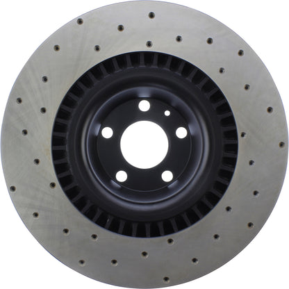 StopTech Sport Cryo Cross Drilled Brake Rotor; Front Left