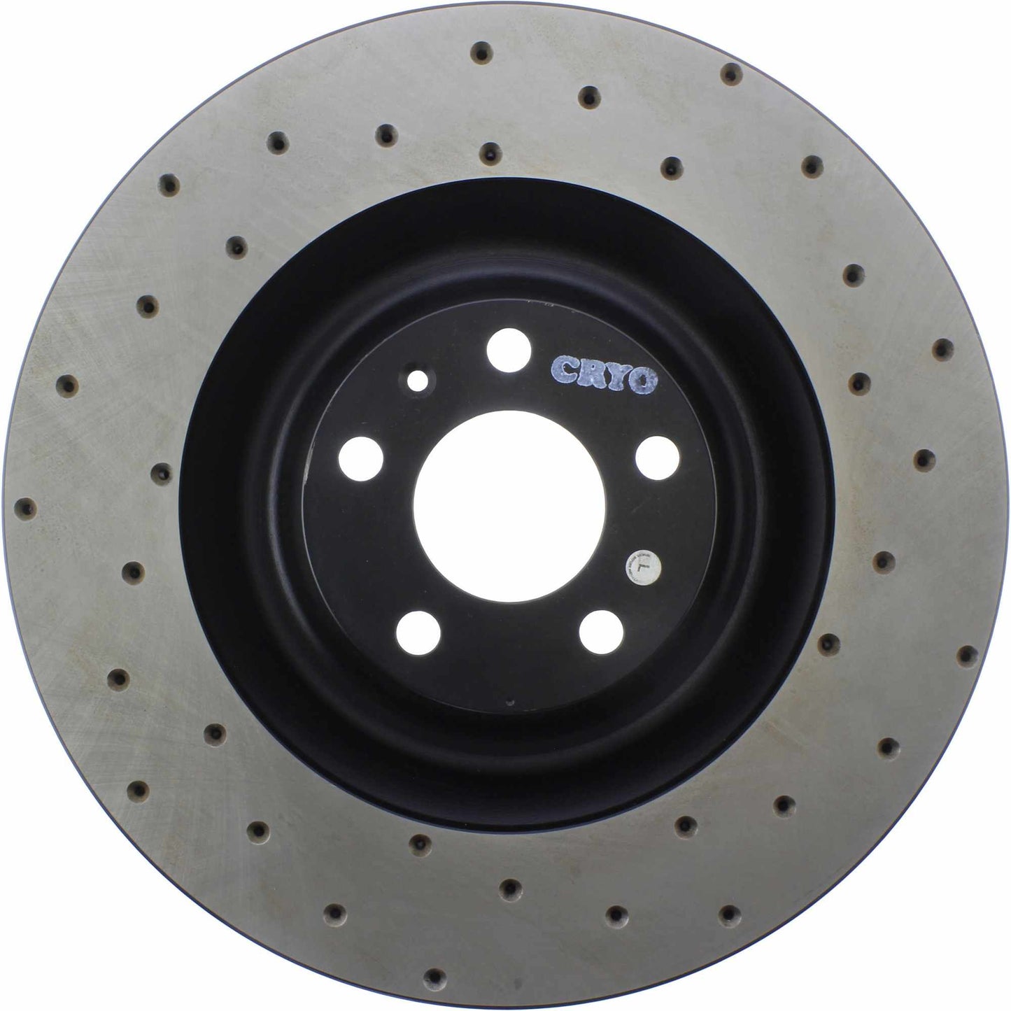 StopTech Sport Cryo Cross Drilled Brake Rotor; Front Left