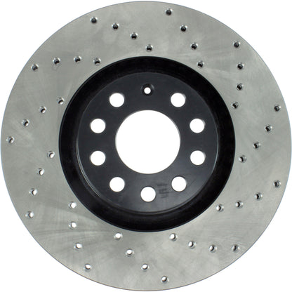 StopTech Sport Cryo Cross Drilled Brake Rotor; Front Right