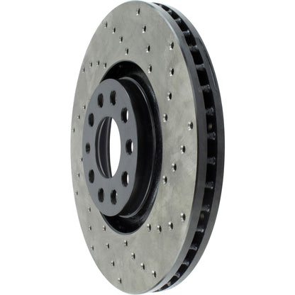 StopTech Sport Cryo Cross Drilled Brake Rotor; Front Right