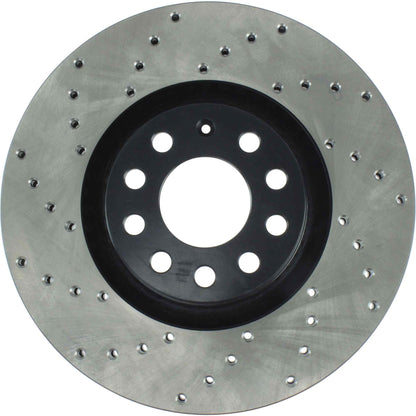 StopTech Sport Cryo Cross Drilled Brake Rotor; Front Left