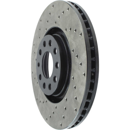StopTech Sport Cryo Cross Drilled Brake Rotor; Front Left