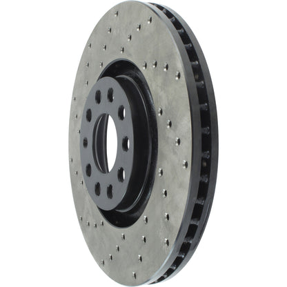 StopTech Sport Cryo Cross Drilled Brake Rotor; Front Left
