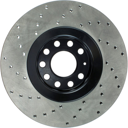 StopTech 01-06 Audi All Road / 05-09 A4/A4 Quattro / 6/99-04 A6 Quattro Drilled Left Front Rotor 128.33096L