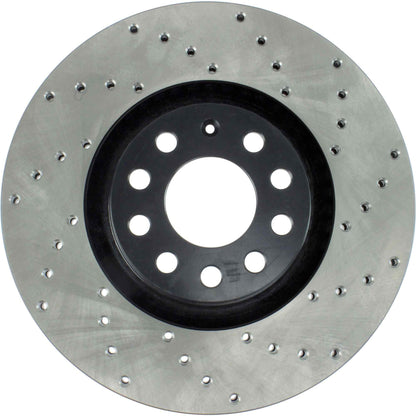 StopTech 01-06 Audi All Road / 05-09 A4/A4 Quattro / 6/99-04 A6 Quattro Drilled Left Front Rotor 128.33096L