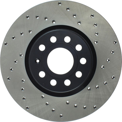 StopTech Sport Cryo Cross Drilled Brake Rotor; Front Right