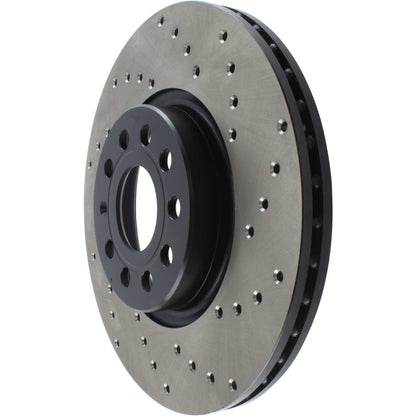 StopTech Sport Cryo Cross Drilled Brake Rotor; Front Right