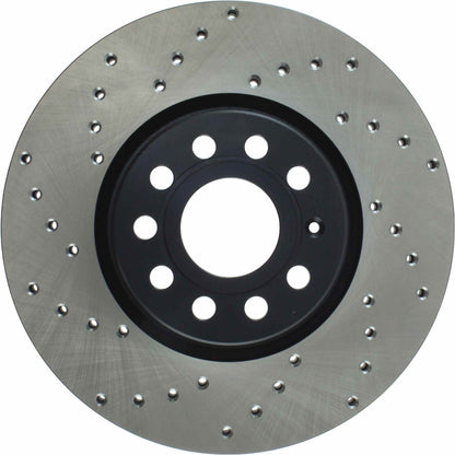 StopTech Sport Cryo Cross Drilled Brake Rotor; Rear Left