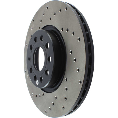 StopTech Sport Cryo Cross Drilled Brake Rotor; Rear Left